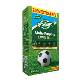 Gro-Sure Multi Purpose Lawn Seed 30sqm + 20% Extra Free
